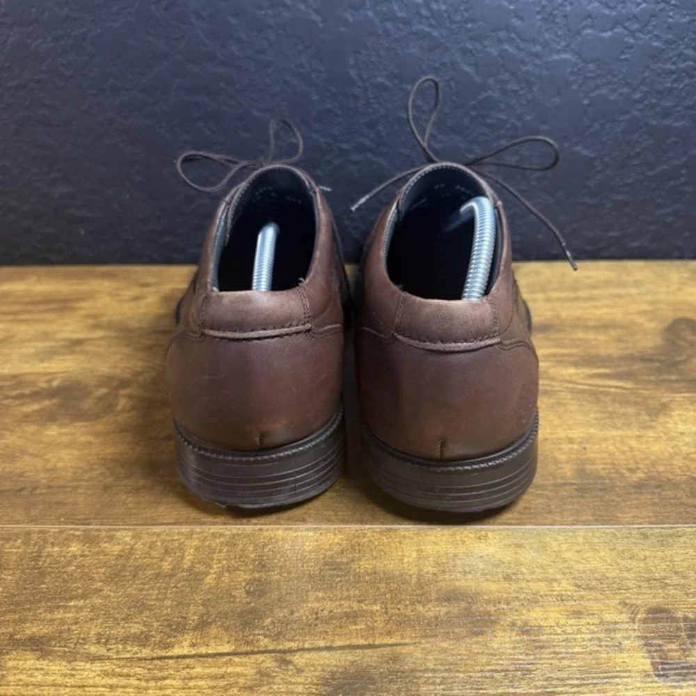 Johnston & Murphy 20-3602 Brown Leather Bicycle Toe Oxford Mens Size 12 M‎